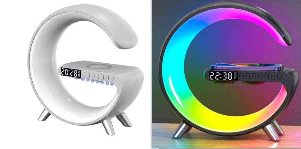 Smart RGB LED Lamp with Wireless Charger & Bluetooth Speaker
