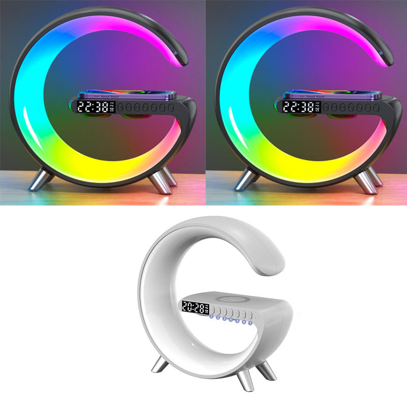 Smart RGB LED Lamp with Wireless Charger & Bluetooth Speaker